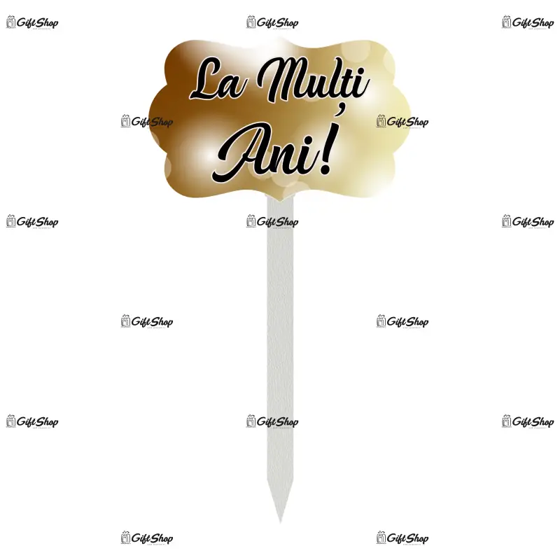 La multi ani, topper lemn, model b